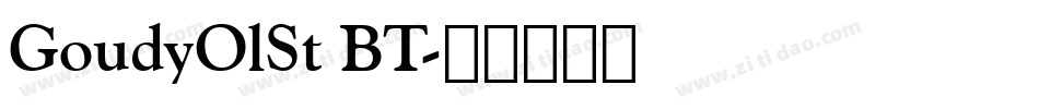 GoudyOlSt BT字体转换